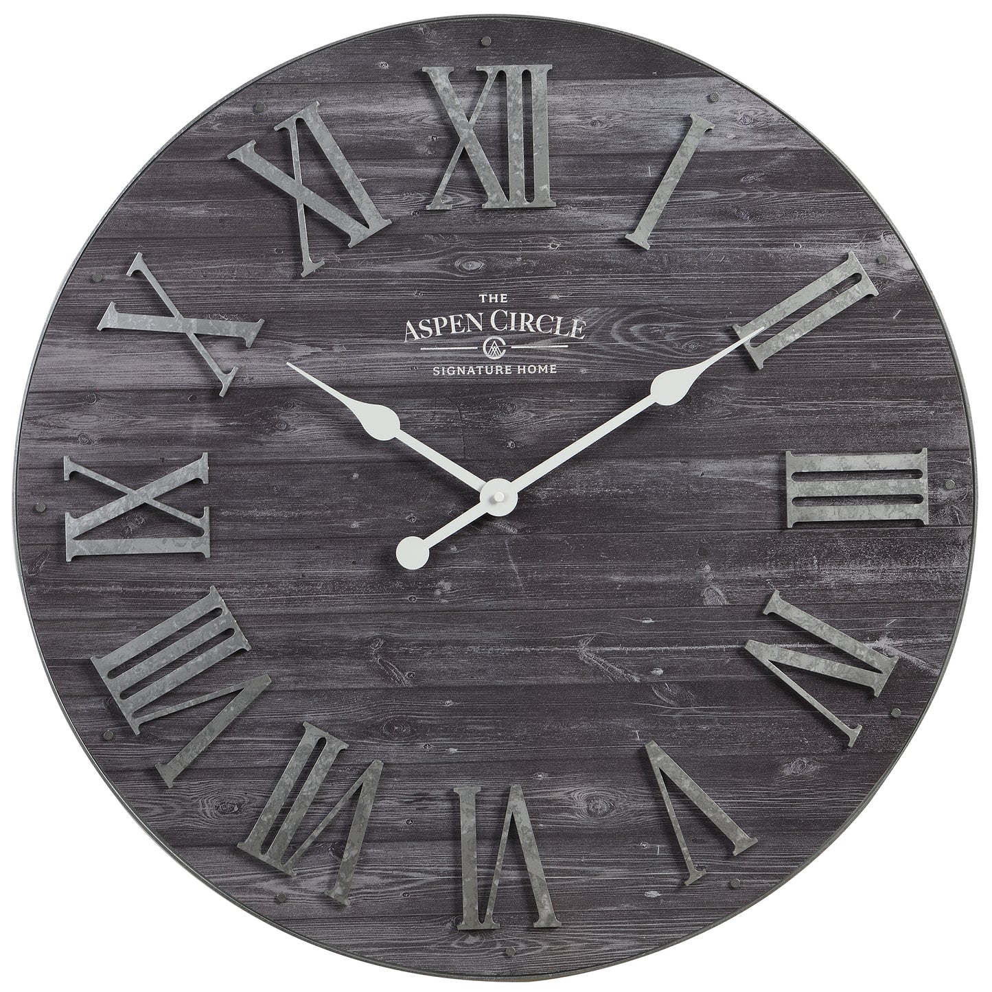 Oliver Wall Clock, Black Oversized 27 Inch