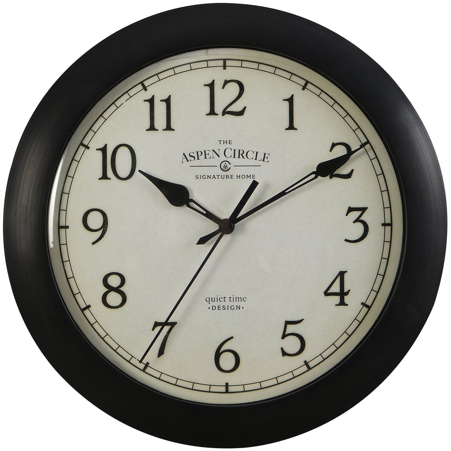 Cade Silent Wall Clock, Bronze 11 Inch