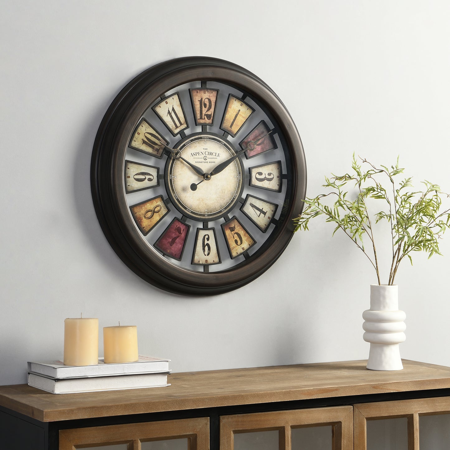 Remy Wall Clock, Bronze 22.5 Inch