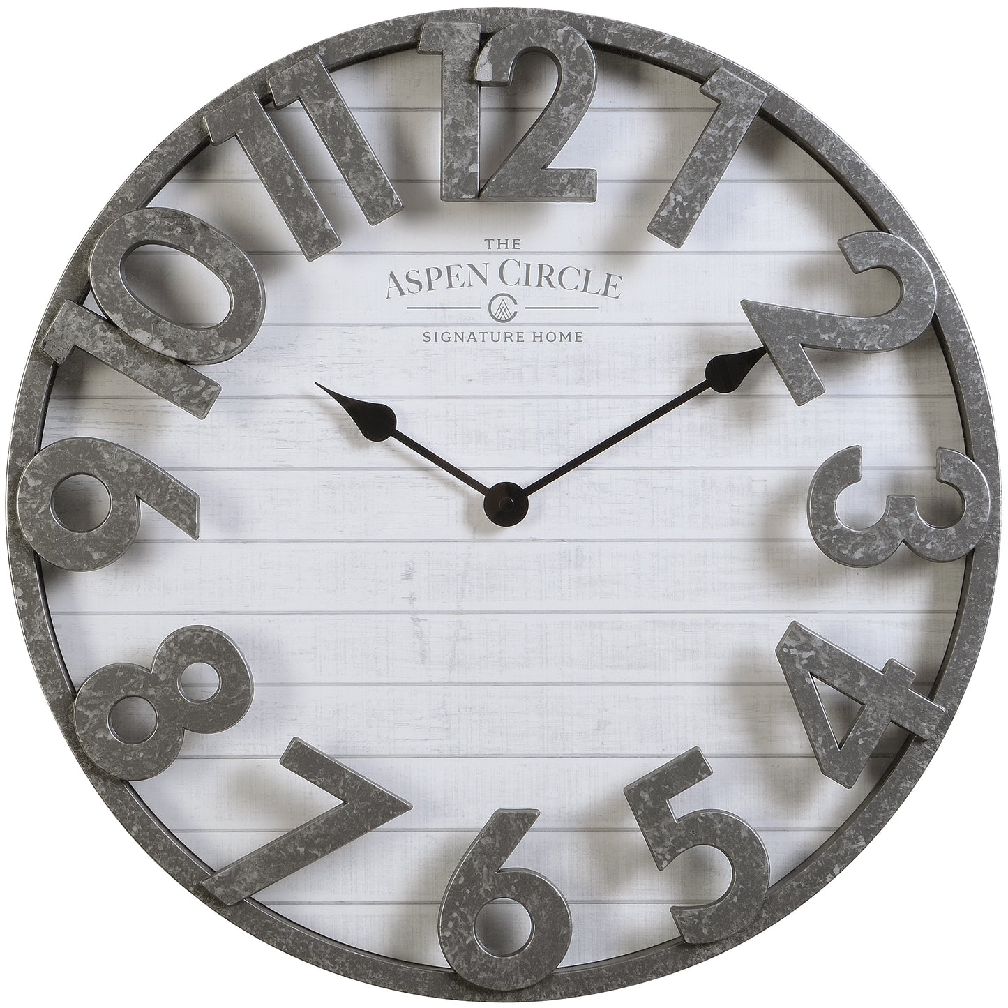 Talia Wall Clock, Silver 18 Inch